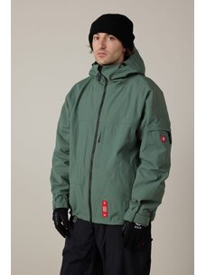 686 Technical Apparel 686 Mens 686 Dojo Shell Jacket | Faded Green Crinkle