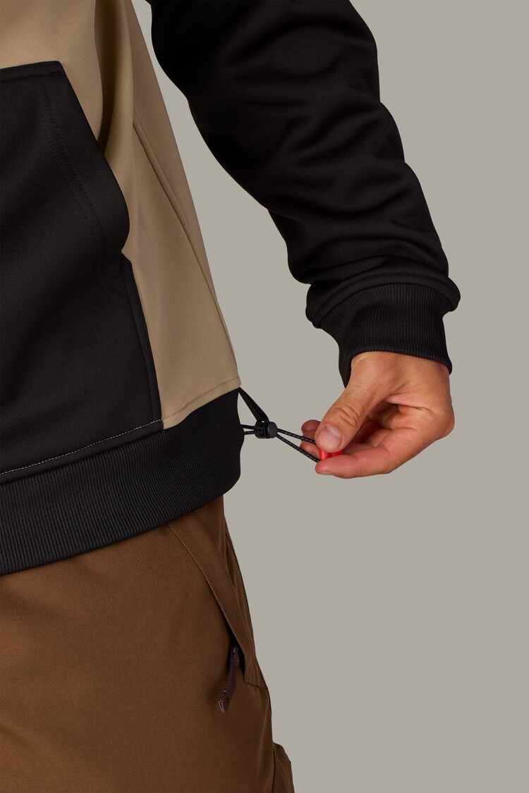 686 Technical Apparel 686 Mens Bonded Fleece Hoody | Khaki Colorblock