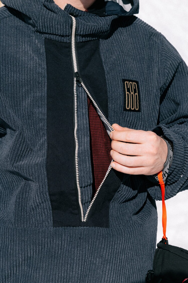 686 Technical Apparel 686 Mens Ghost 2.5L Anorak | Navy Wide Wale Corduroy