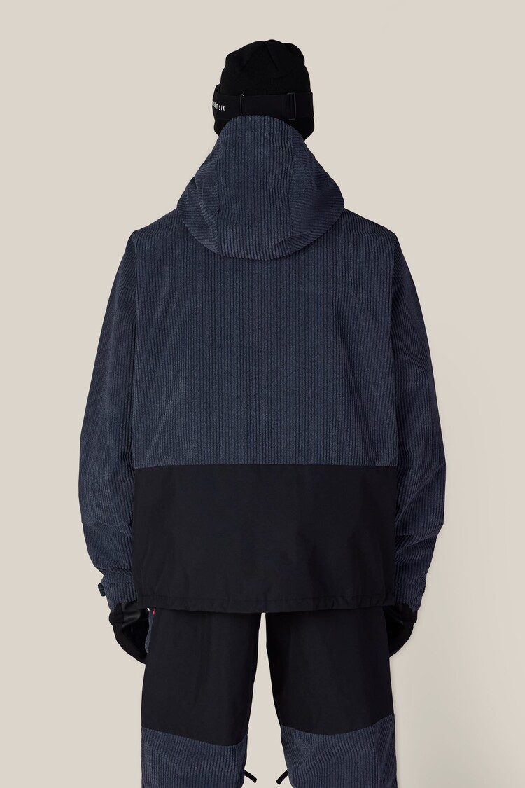 686 Technical Apparel 686 Mens Ghost 2.5L Anorak | Navy Wide Wale Corduroy