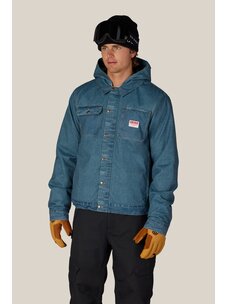 686 Technical Apparel 686 Mens Deconstructed Denim Insulated Jacket | Indigo Denim