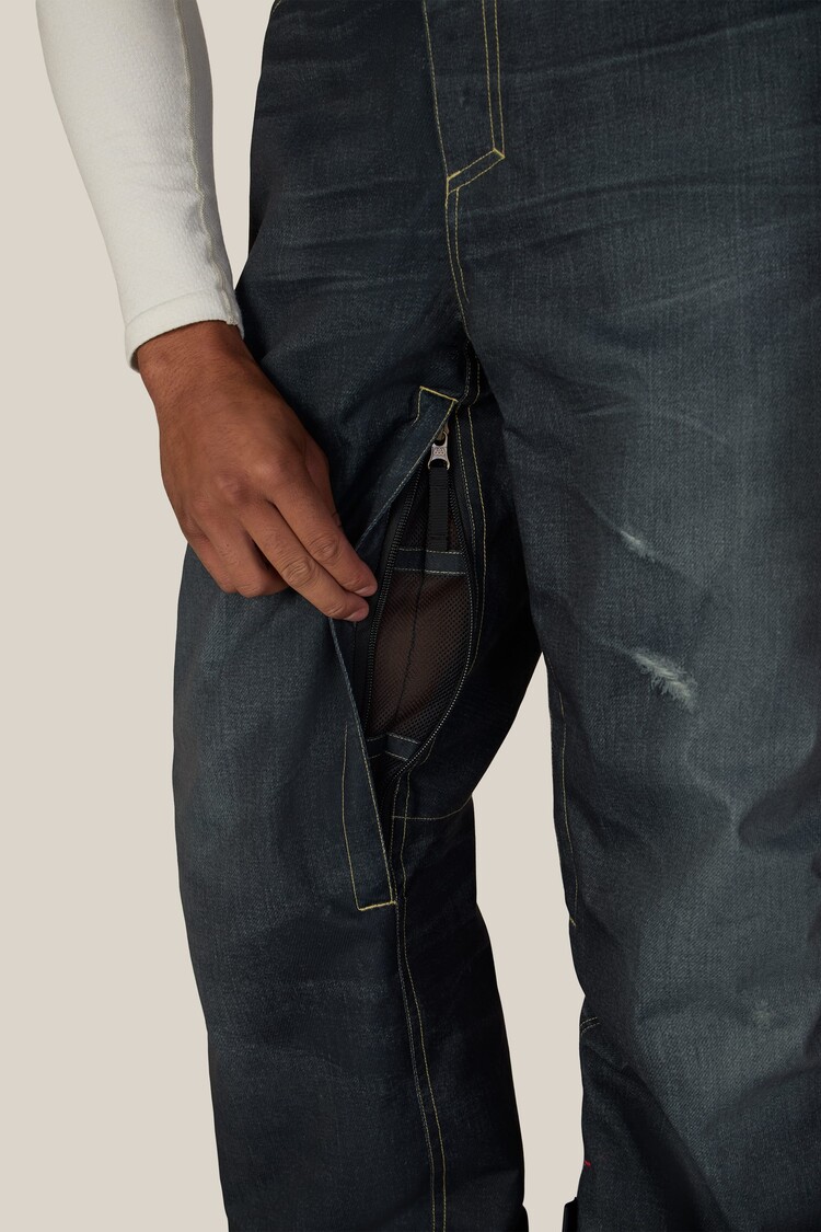 686 Technical Apparel 686 Mens Deconstructed Denim Insulated Pant | Indigo Denim
