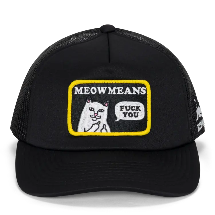 Ripndip Ripndip Trucker Hat Meow Meow | Black