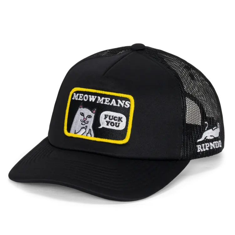 Ripndip Ripndip Trucker Hat Meow Meow | Black