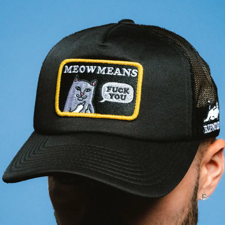 Ripndip Ripndip Trucker Hat Meow Meow | Black