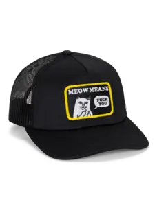Ripndip Ripndip Trucker Hat Meow Meow | Black