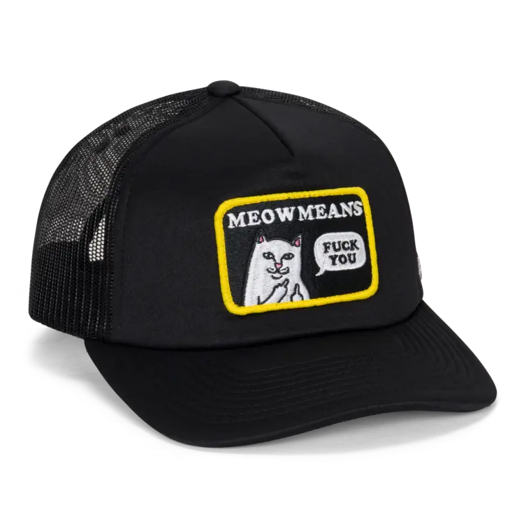 Ripndip Ripndip Trucker Hat Meow Meow | Black