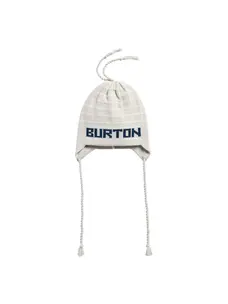 Burton Burton 50/50 80'S Earflap Beanie | Gray Heather / Stout White / Selvedge Blue