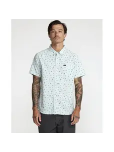 RVCA Thatll Do Print Short Sleeve Shirt | Blue Haze