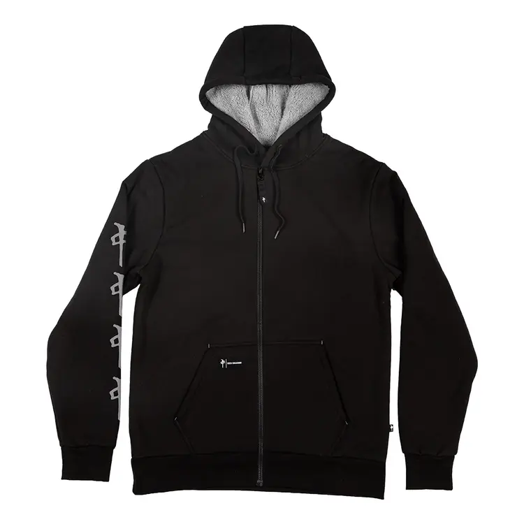 RDS RDS ZIP FAUX FUR BLACK