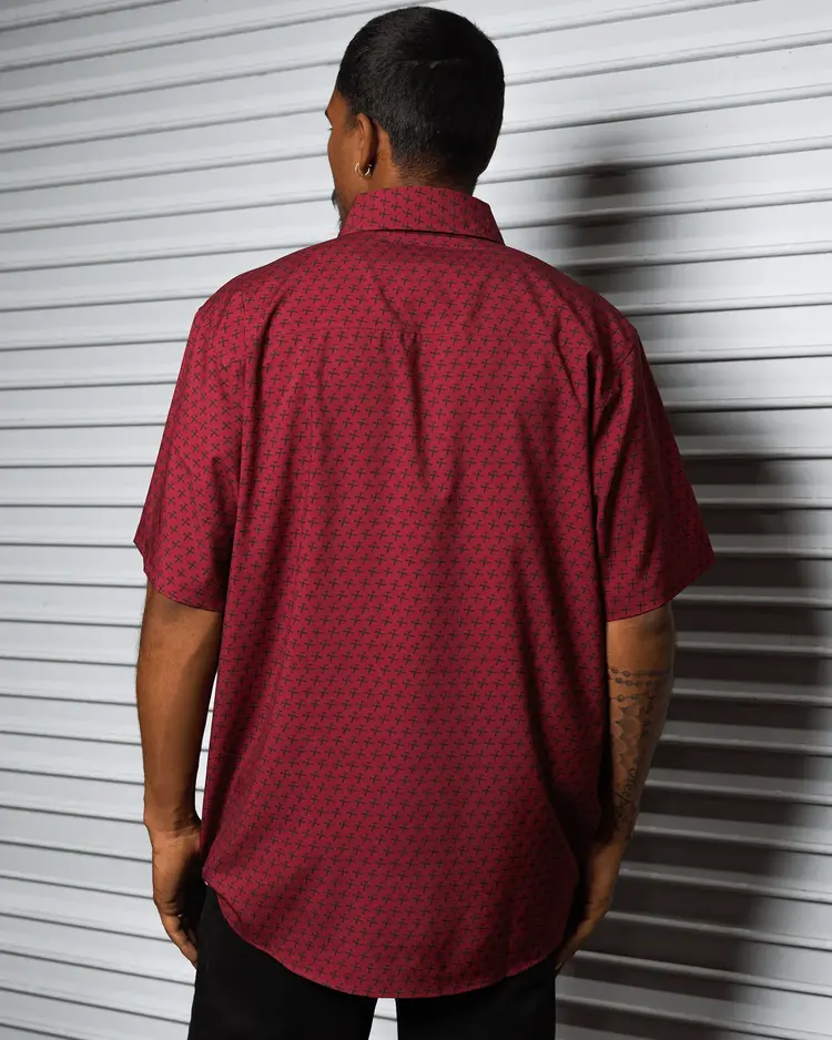Dixxon Dixxon Party Shirt Hammers | Maroon & Black