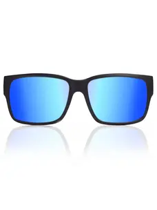 Madson Classico | Matte  Black/Blue Chrome Polarized