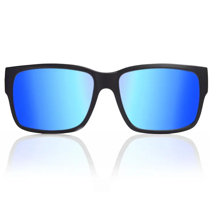 Madson Madson Classico  | Matte  Black/Blue Chrome Polarized