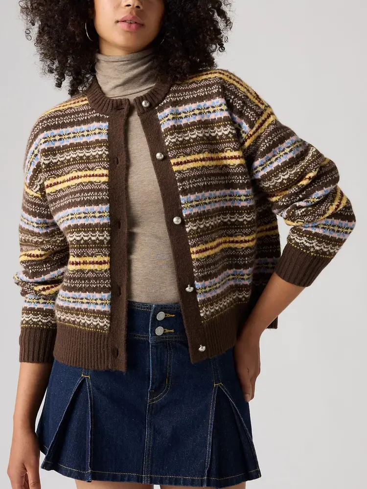 Levi's Levis Charlotte Cardigan Lea Fairisle Java