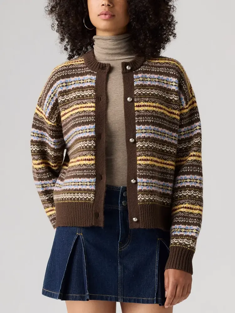 Levi's Levis Charlotte Cardigan Lea Fairisle Java