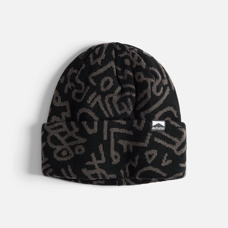 Autumn Soul Camo Beanie | Black