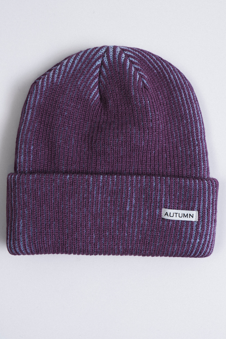 Autumn Cord Beanie | Plum