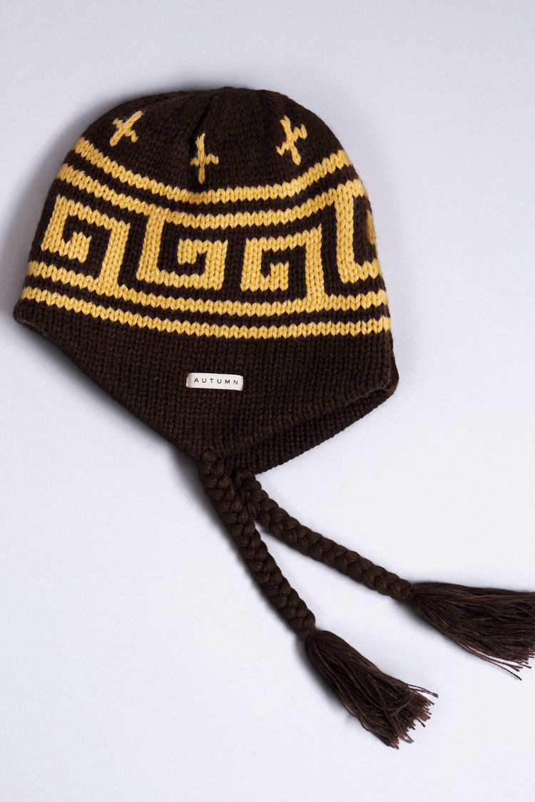Autumn Niseko Ear Flap Beanie | Chocolate