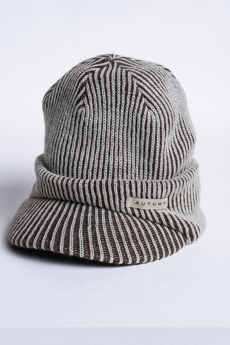 Autumn Cord Visor Beanie | Shell