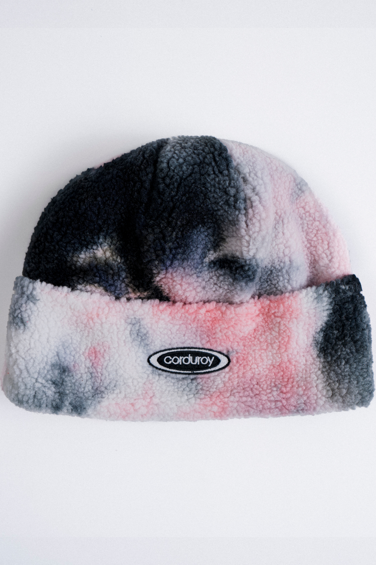Corduroy Fleece Beanie | Black