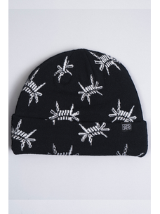 Corduroy Barb Beanie | Black