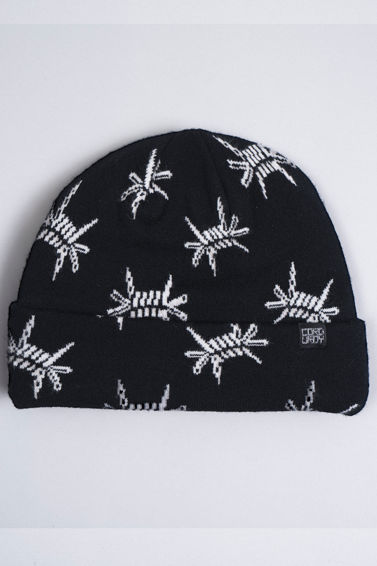 Corduroy Barb Beanie | Black
