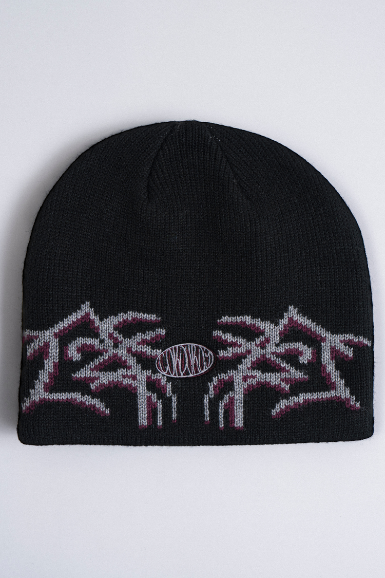 Corduroy Airbrush By Egan Wint Beanie | Black