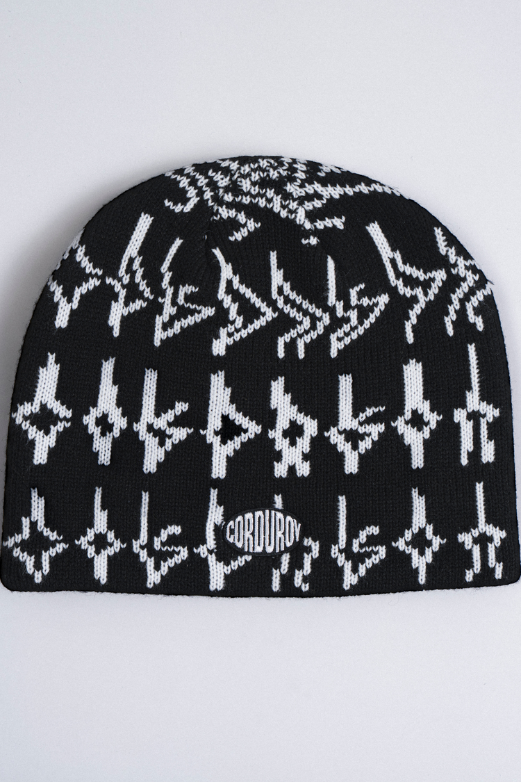 Corduroy Tracers Skully Toque | Black