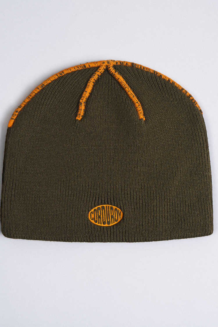 Corduroy Brand Skully Beanie | Army