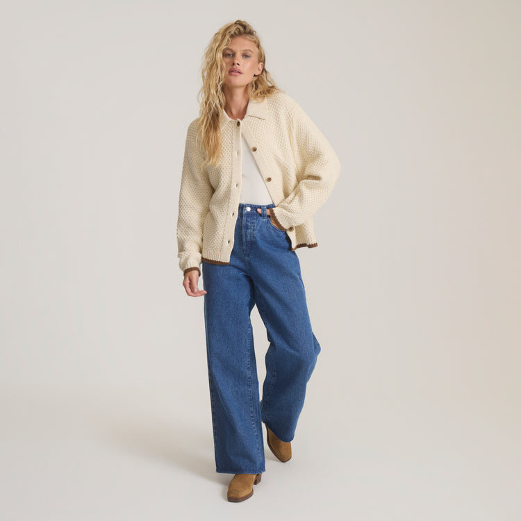 Roark Open Roads Cardigan | Bone