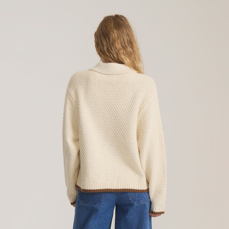 Roark Open Roads Cardigan | Bone