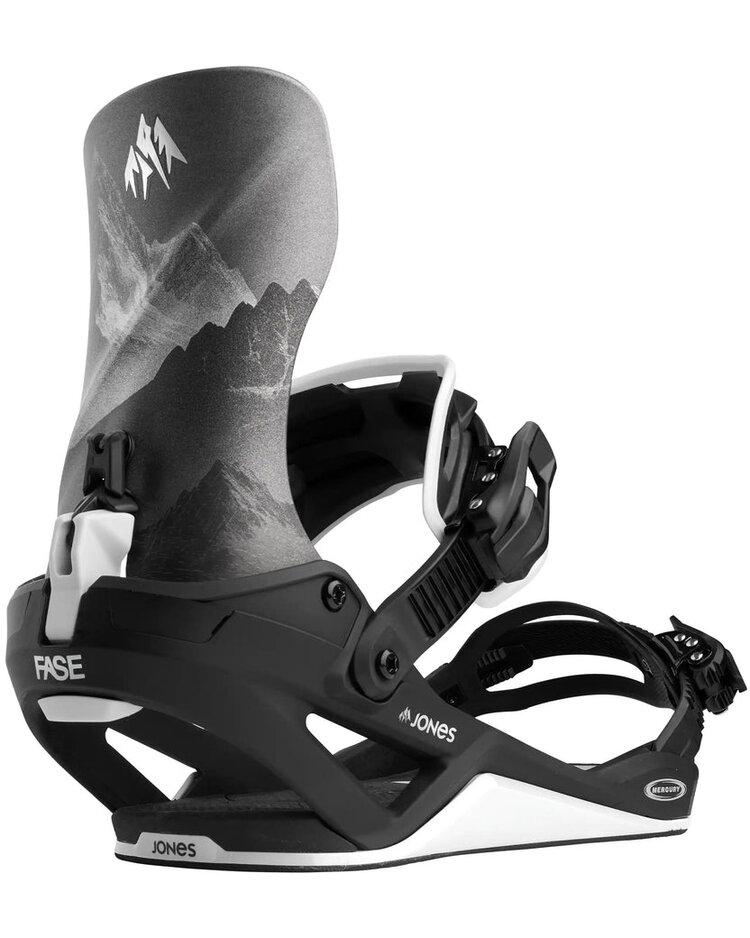 Jones Men's Mercury FASE Snowboard Bindings | MTN Black / Silver