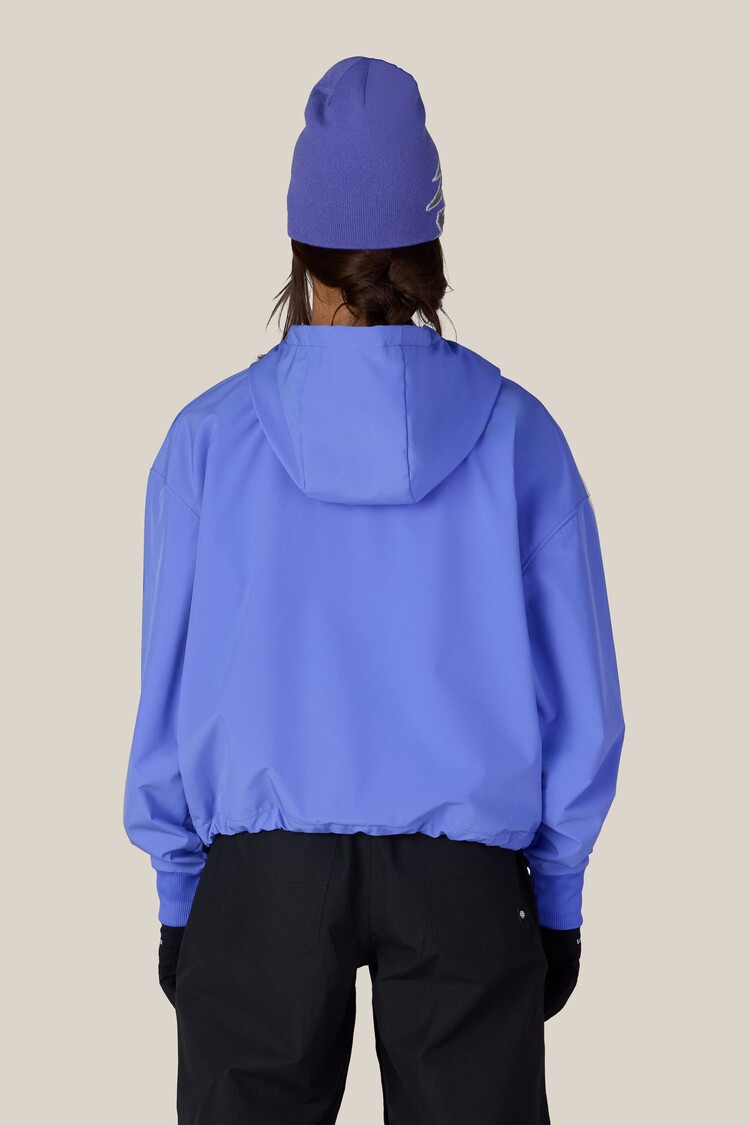 686 Technical Apparel Women's Waterproof Team Crop Hoody | Alpenglow Blue