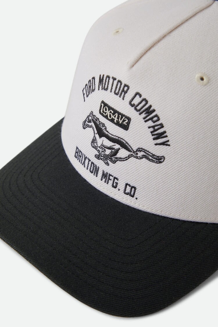 Brixton Ford Mustang Snapback | Wimbledone White/Burnt Rubber