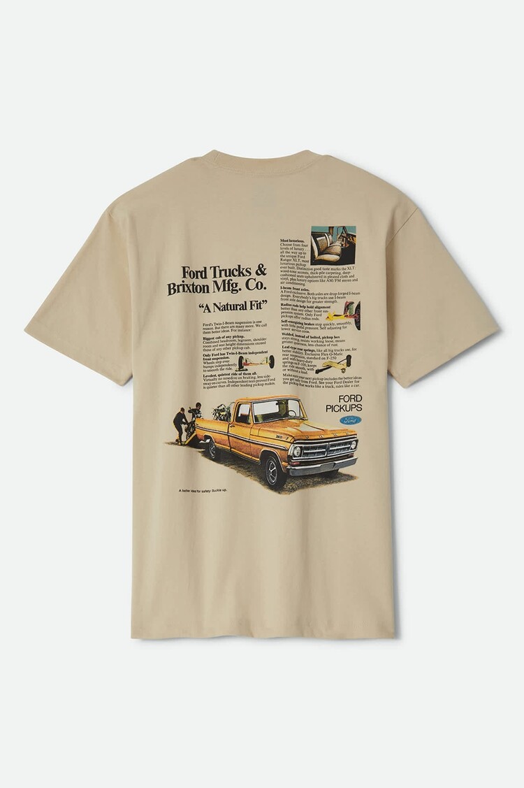 Brixton Ford 71 Pickup Tee | Wimbledon White