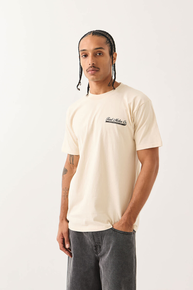 Brixton Ford 71 Pickup Tee | Wimbledon White