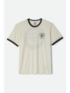 Brixton Ford Mustang Ringer Tee | Wimbledon White/Burnt Rubber