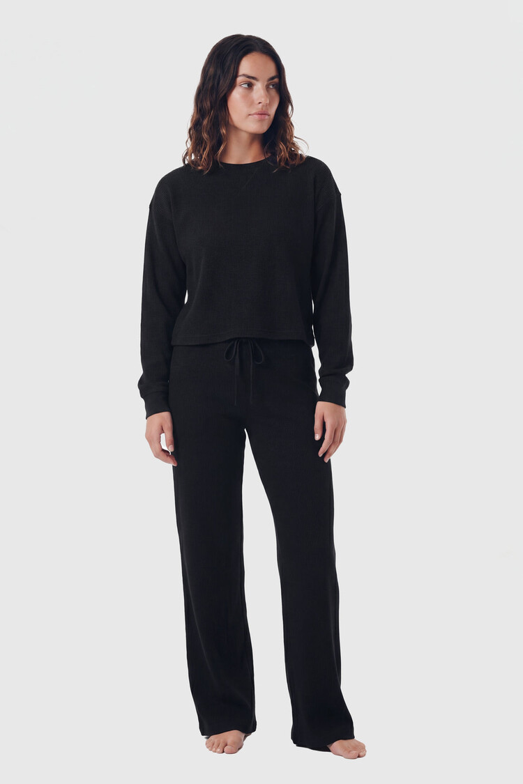 TEAMLTD Everyday Waffle Long Sleeve| Black