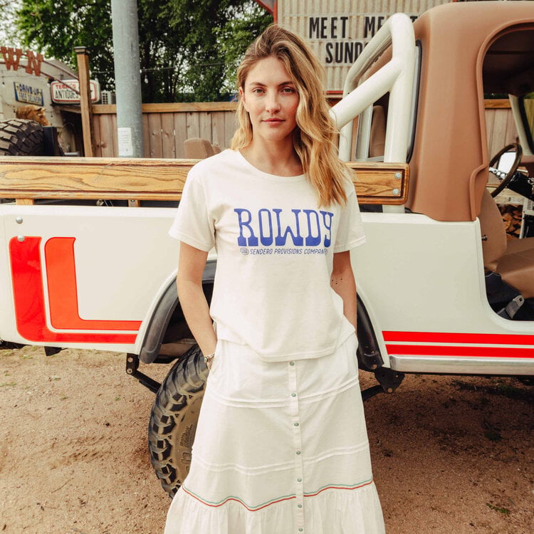 Sendero Provisions Co. Rowdy Basic Tee | Vintage White