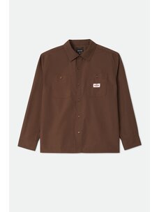 Brixton Trademark L/S Woven | Walnut Brown