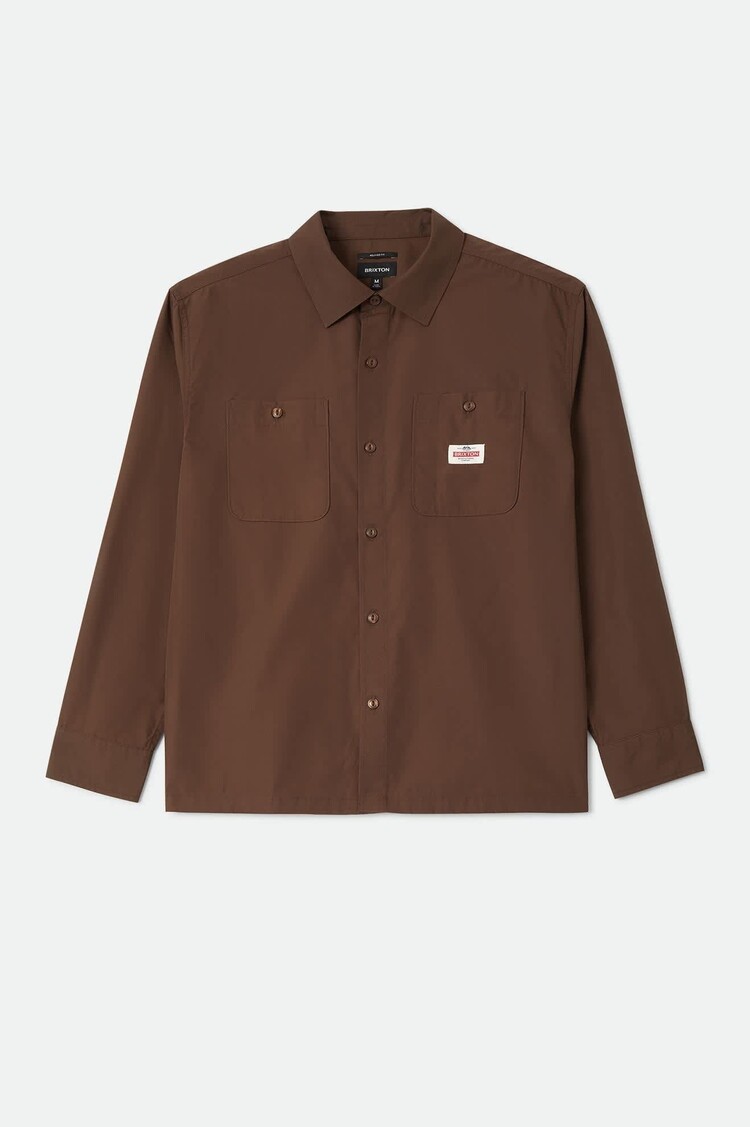 Brixton Trademark L/S Woven | Walnut Brown