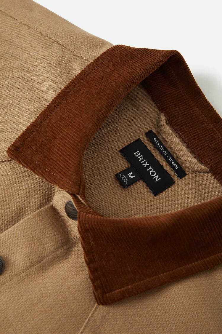 Brixton Bowery Builders Ranch Performance Flannel | Khaki/Brown
