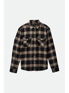 Brixton Bowery Flannel | Black/Cream