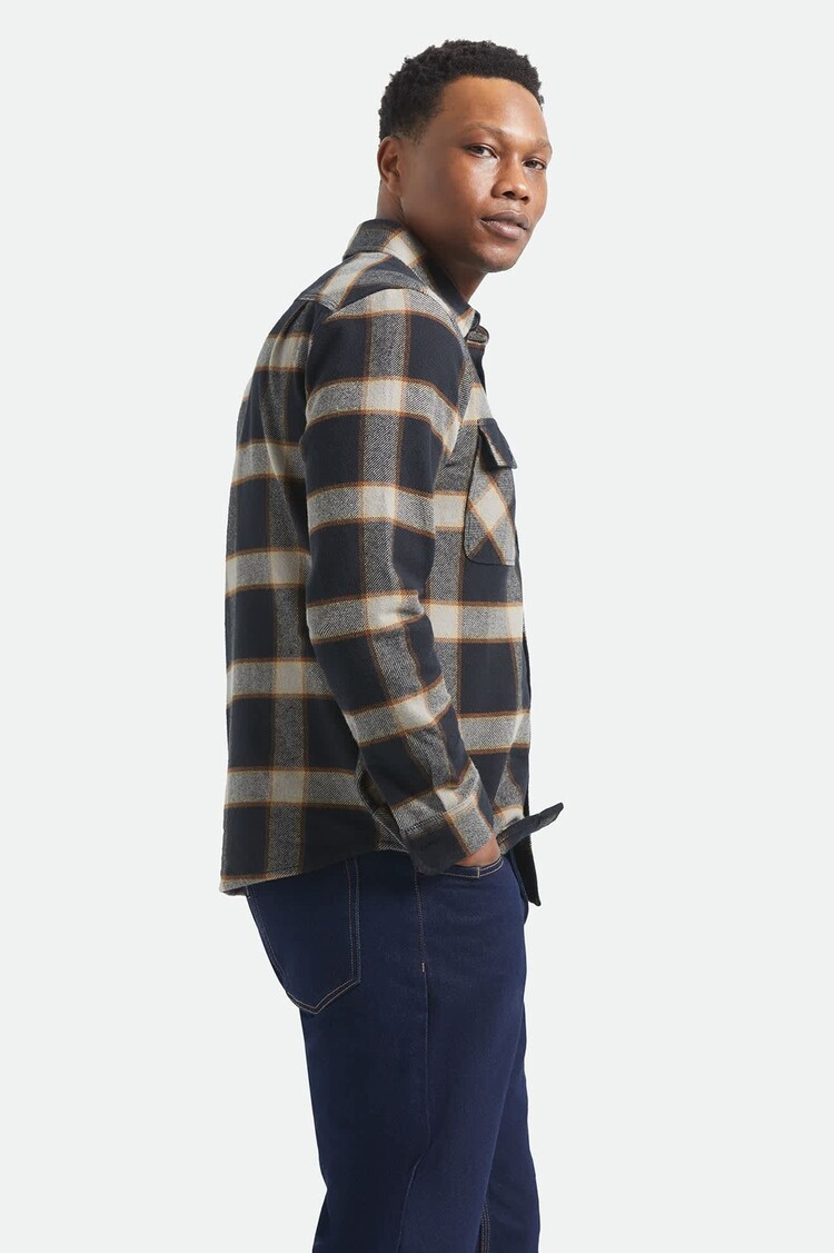 Brixton Bowery Flannel | Black/Cream