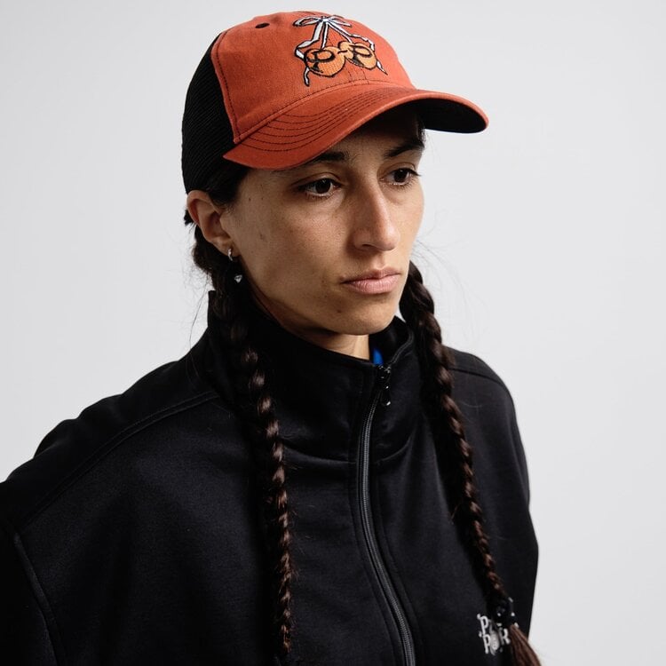 Pass~Port Cherries Leagues Trucker Hat | Washed Red