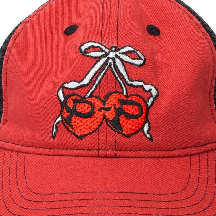 Pass~Port Cherries Leagues Trucker Hat | Washed Red