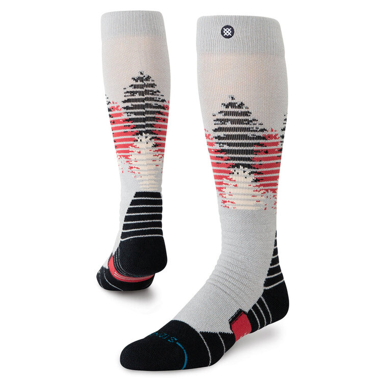 Stance Men's Snow Tree Line Mid Wool Snowboard Socks | String Grey