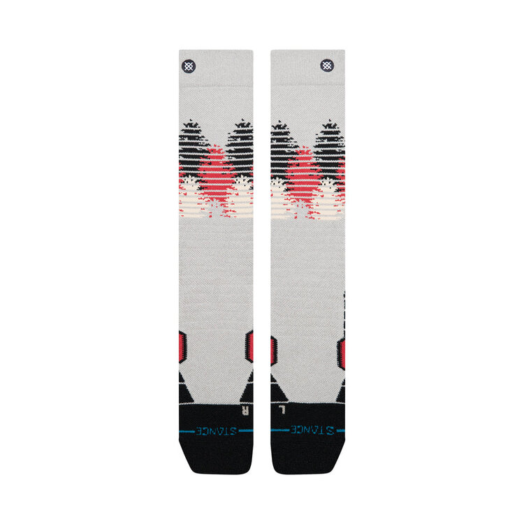 Stance Men's Snow Tree Line Mid Wool Snowboard Socks | String Grey