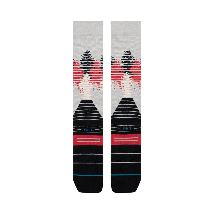 Stance Men's Snow Tree Line Mid Wool Snowboard Socks | String Grey