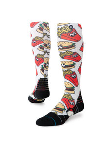 Stance Men's Snow Combo Meal Mid Poly Snowboard Socks | Red